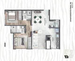 Apartamento com 2 dormitórios, foto 12