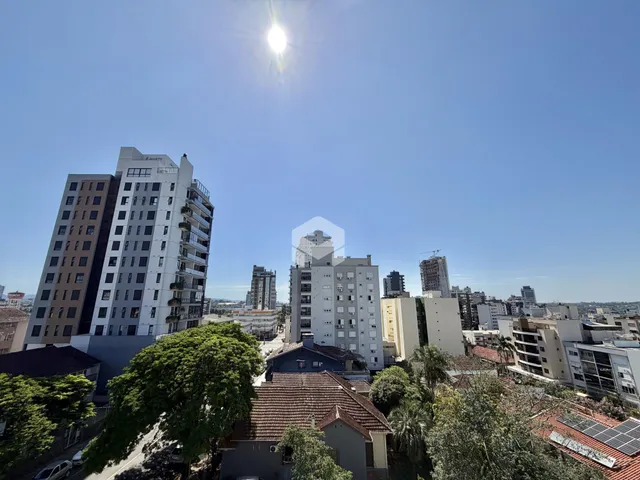 Vista aérea de edifícios residenciais em Lajeado, Brasil.
