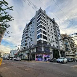 Fachada de um edifício residencial em Lajeado, Brasil.