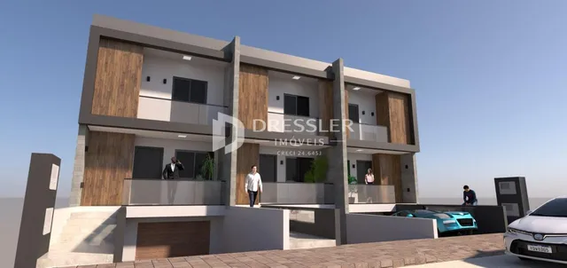 Fachada moderna de um imóvel residencial em Lajeado, Brasil.