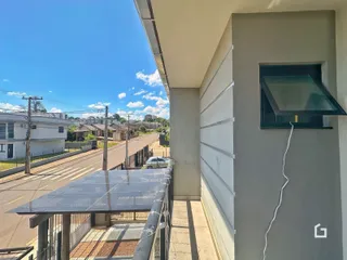 Vista da fachada de uma residência em Lajeado, Brasil.