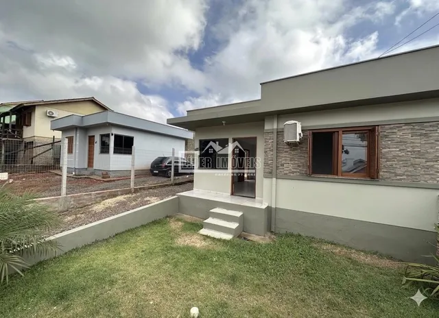 Fachada externa de uma casa em Lajeado, Brasil.