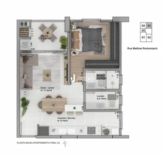 Apartamento com 1 dormitório, foto 8