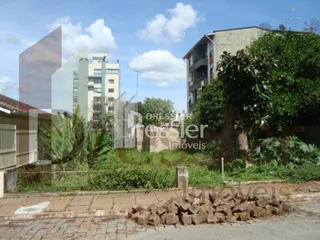 Vista da fachada de uma residência com vegetação densa.