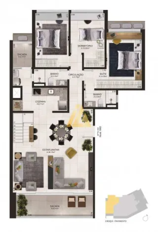 Apartamento com 3 dormitórios, foto 19
