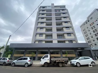 Fachada de um prédio residencial em Lajeado, Brasil.