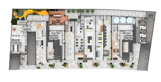 Planta baixa de um imóvel residencial em Lajeado, Brasil.