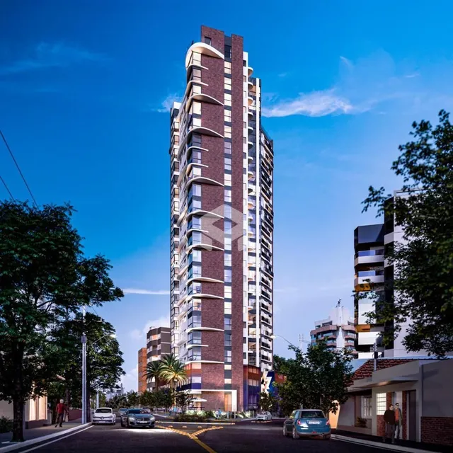 Fachada de um edifício residencial em Lajeado, Brasil.