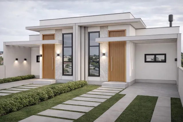 Casa geminada com 2 dormitórios