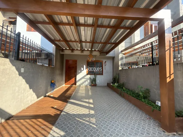Vista da área externa de uma residência em Lajeado, Brasil.