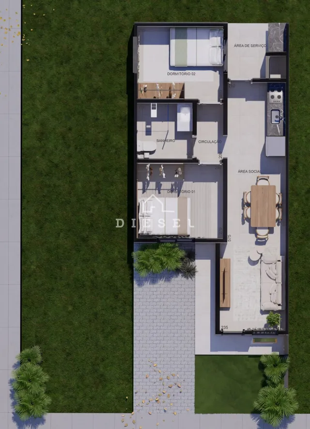 Casa geminada com 2 dormitórios, foto 2