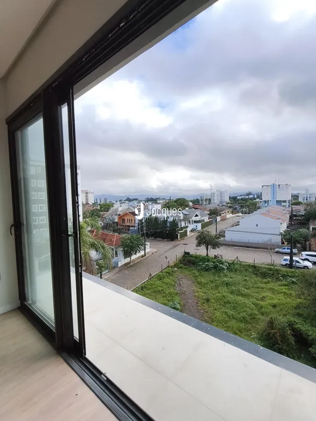 Vista da paisagem residencial de Lajeado, Brasil, a partir de uma varanda.