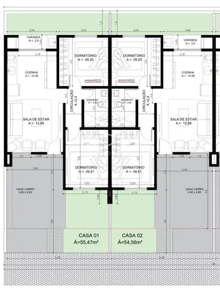 Casa geminada com 2 dormitórios, foto 2