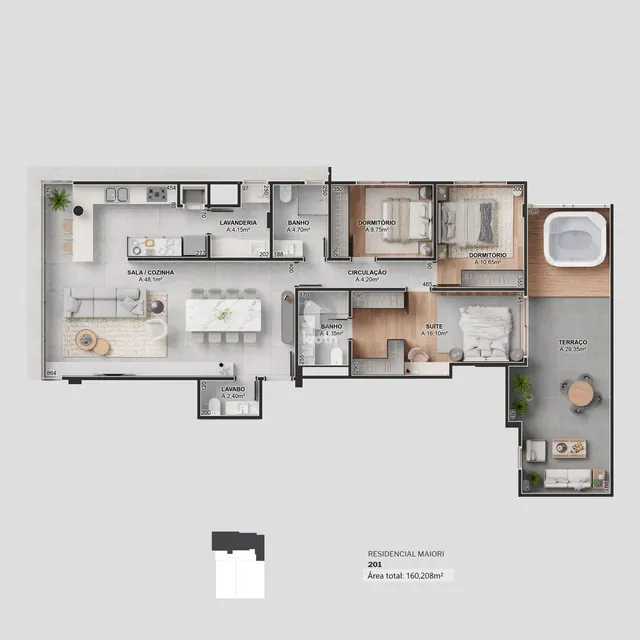 Apartamento com 3 dormitórios, foto 3