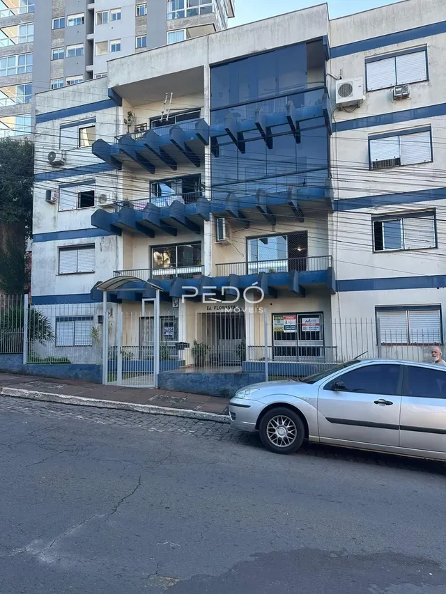 A fachada de um prédio residencial em Lajeado, Brasil.