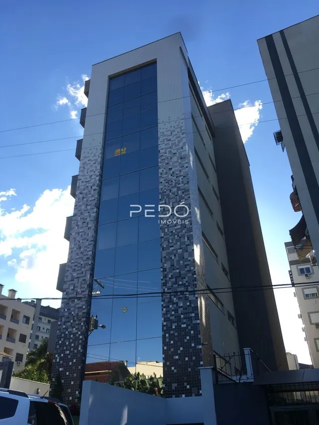 Fachada moderna de um edifício residencial em Lajeado.