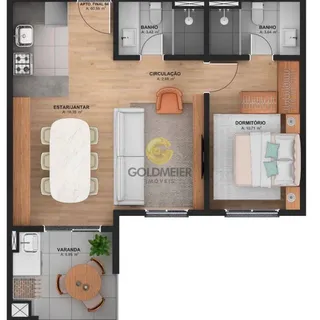 Apartamento com 2 dormitórios, foto 6