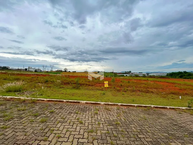 Vista de uma área de campo com vegetação e horizonte sob um céu nublado.