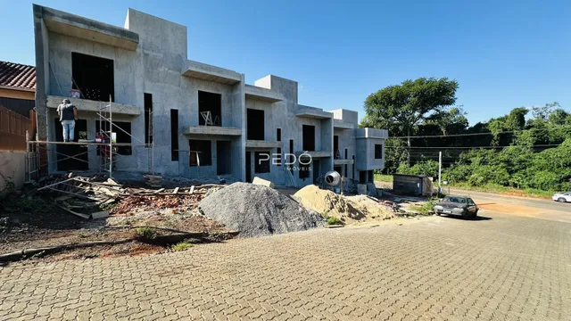 Fachada de uma construção residencial em Lajeado, Brasil.