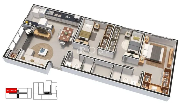 Apartamento com 3 dormitórios, foto 2