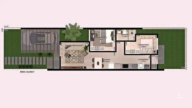 Casa com 2 dormitórios, foto 4