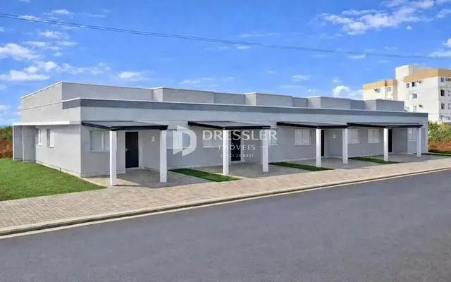 Fachada moderna de um imóvel residencial em Lajeado, Brasil.