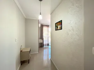Corredor interno de uma residência em Lajeado, Brasil.