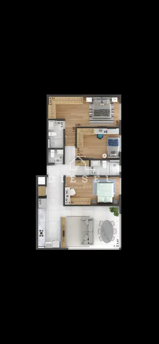 Apartamento com 3 dormitórios, foto 3