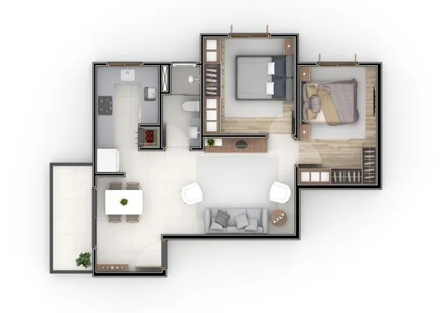 Apartamento com 3 dormitórios, foto 3