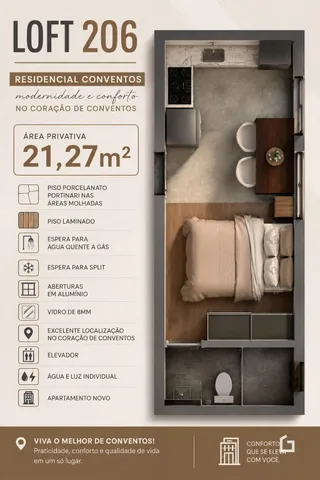 Foto de um quarto de loft com cama e armário em um imóvel no Brasil.