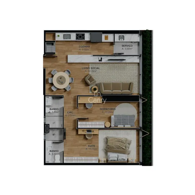 Apartamento com 2 dormitórios, foto 2