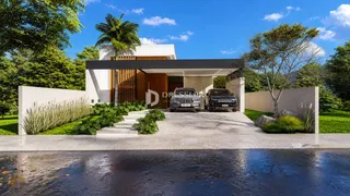 Fachada de uma casa moderna em Lajeado, Brasil.