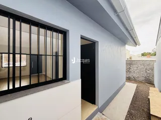 Fachada moderna de uma residência em Lajeado, Brasil.