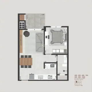 Apartamento com 1 dormitório, foto 17