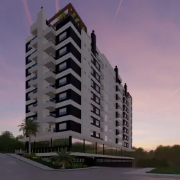 Foto da fachada de um prédio residencial em Lajeado, Brasil.