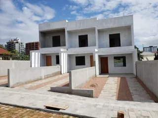 Foto da fachada de um edifício residencial em Lajeado, Brasil.