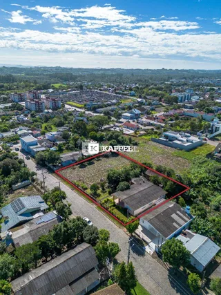 Vista aérea de uma propriedade residencial em Lajeado, Brasil.