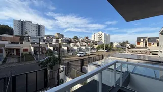Vista da fachada de um conjunto residencial em Lajeado, Brasil.