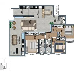 Apartamento com 3 dormitórios, foto 2