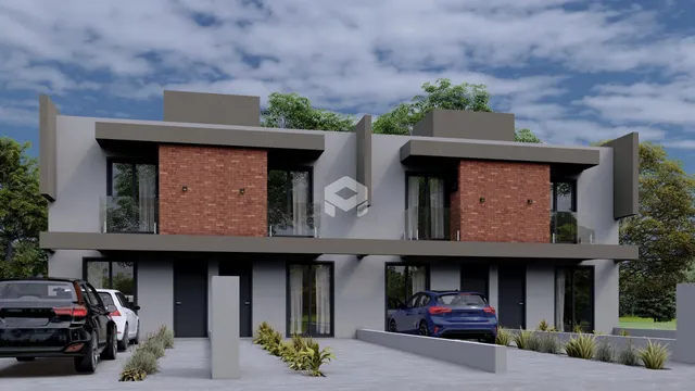 Fachada moderna de uma residência em Lajeado, Brasil.