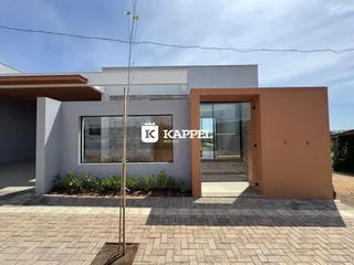 Fachada moderna de uma residência em Lajeado, Brasil.