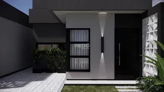 Fachada moderna de uma residência em Lajeado.