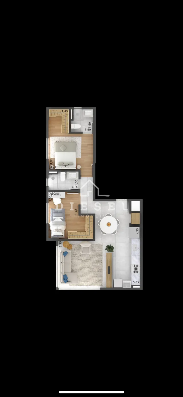 Apartamento com 2 dormitórios, foto 2