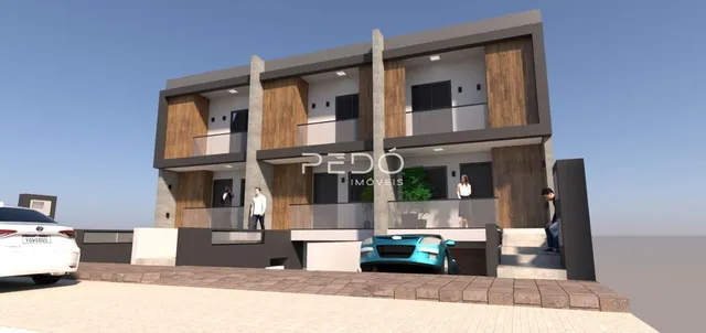 Fachada moderna de um imóvel residencial em Lajeado, Brasil.