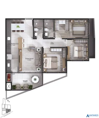 Apartamento com 2 dormitórios, foto 20