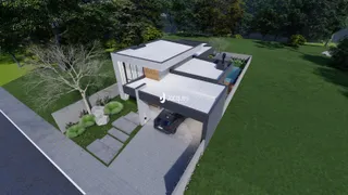 Vista externa de uma residência moderna em Lajeado, Brasil.