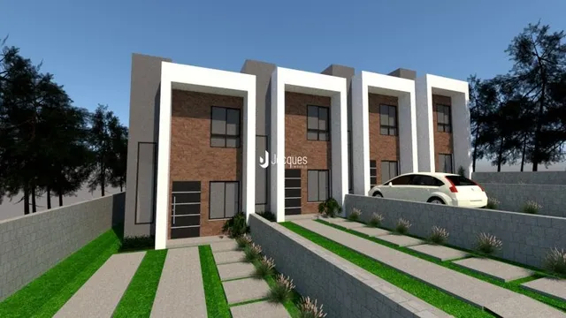 Fachada moderna de uma residência em Lajeado, Brasil.