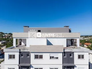 Fachada moderna de um edifício residencial em Lajeado, Brasil.