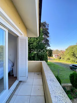 Vista da fachada de uma residência em Lajeado, Brasil.