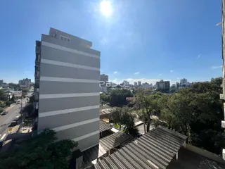 Fachada de um prédio moderno em Lajeado, Brasil.
